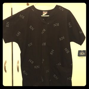 Cherokee RN Registered Nurse ID scrub top